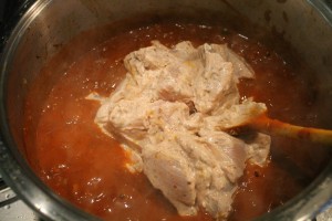 Csirke tikka masala készítése
