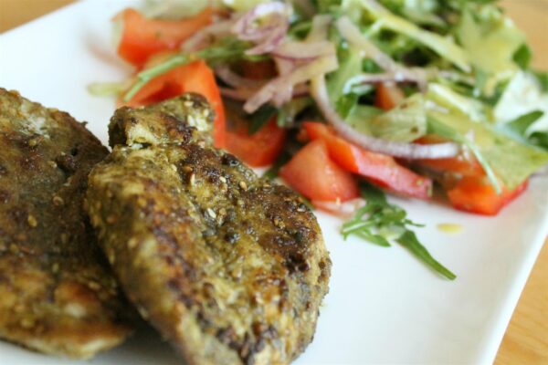 Csirkemell zatar fűszerkeverékkel