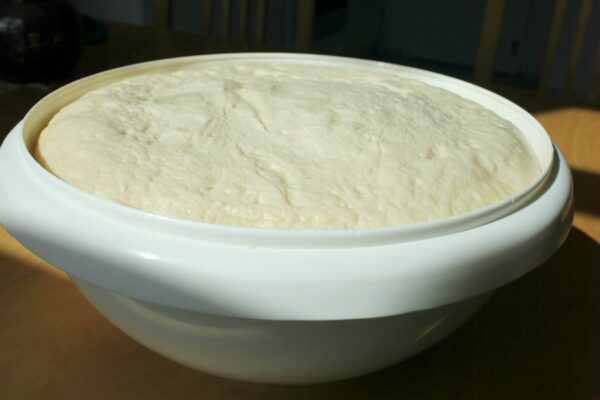 Pizza tészta megkelve