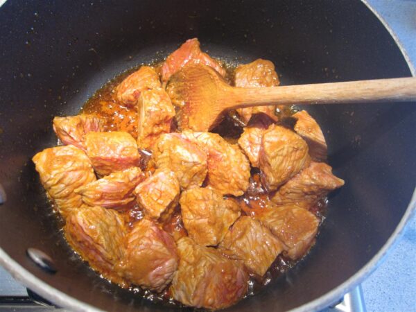 Rendang curry marhából 2