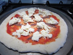 Róma pizza: mozzarella