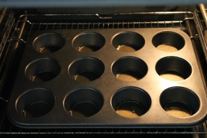 Muffin forma sütőben
