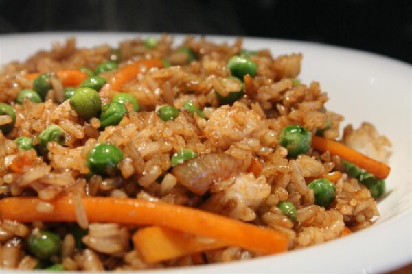 Zöldséges sült rizs