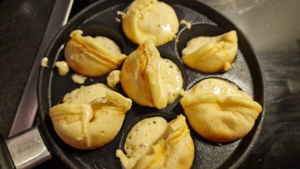 Æbleskiver sütése 3
