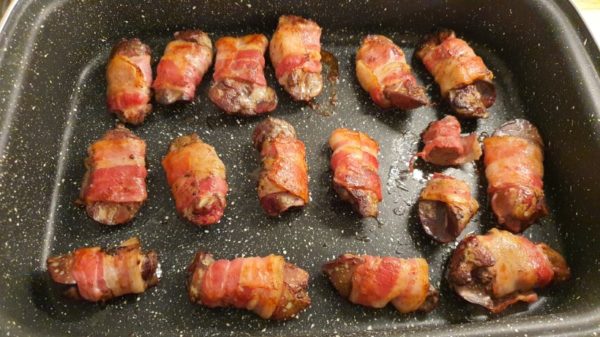 Baconbe tekert csirkemáj készítése 7