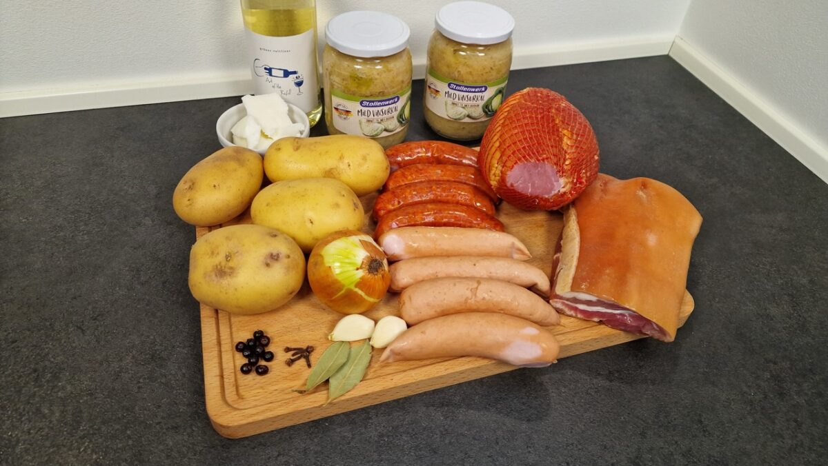 Choucroute garnie hozzávalók