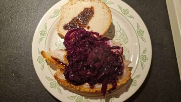 Flæskesteg szendvics készítése 2