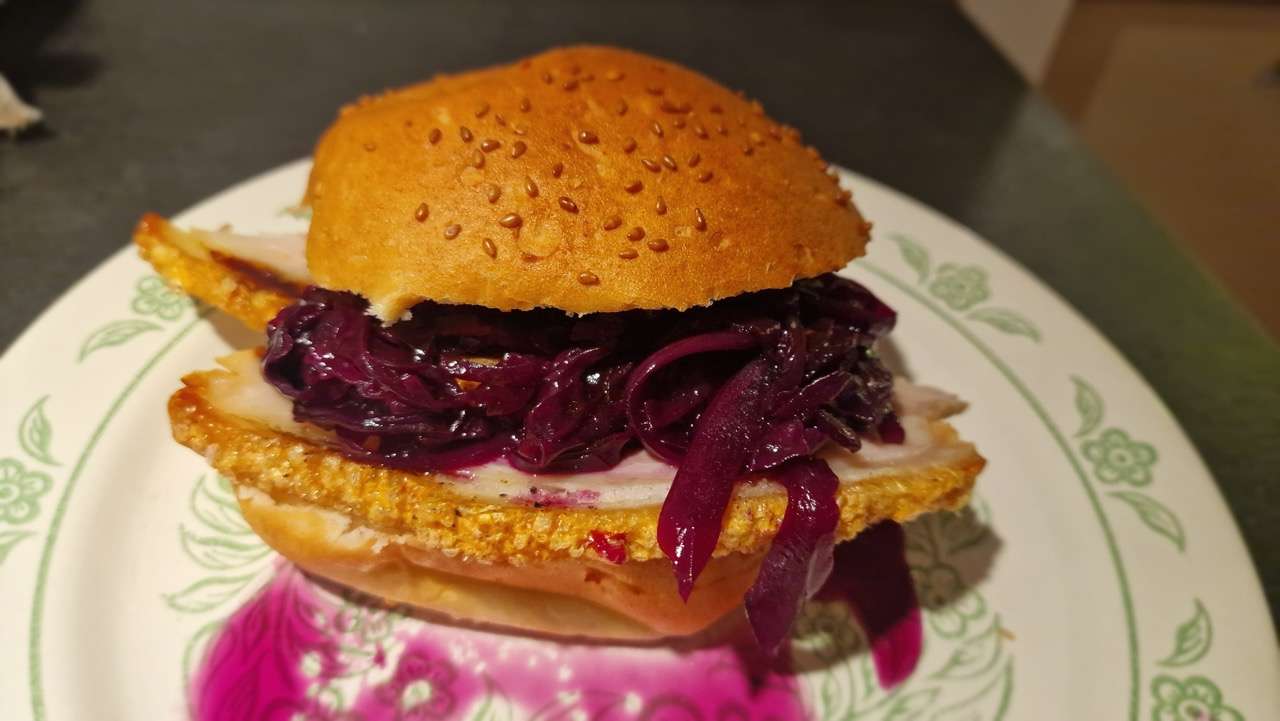 Flæskesteg szendvics