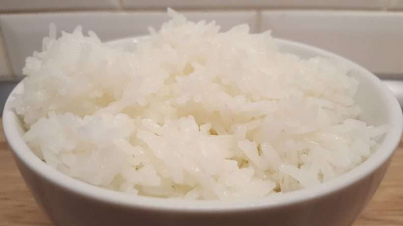 Főtt jázmin rizs