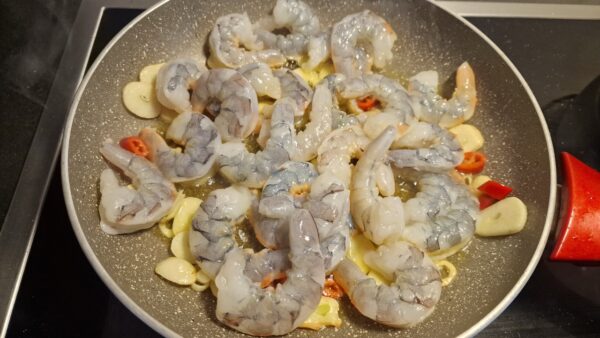 Gambas al ajillo készítése 3