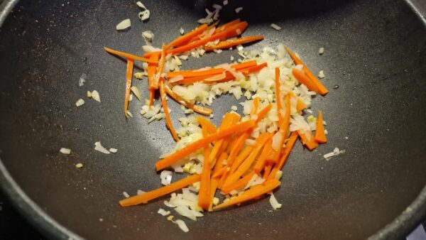 Garnélás sült rizs készítése 5