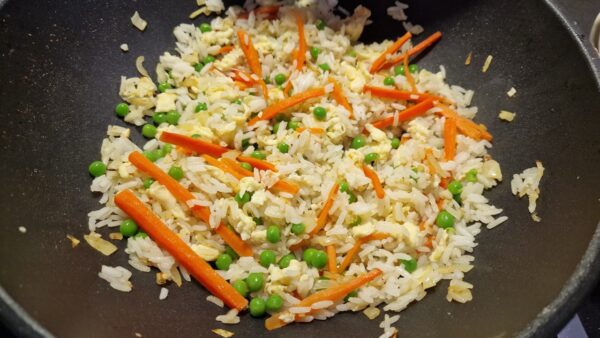 Garnélás sült rizs készítése 8