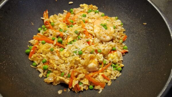 Garnélás sült rizs készítése 9