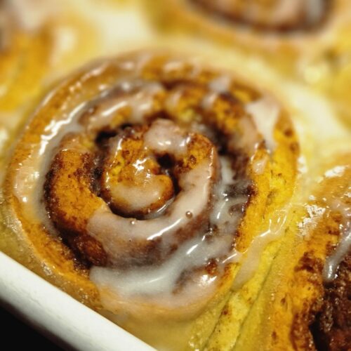 Gluténmentes fahéjas csiga közelről