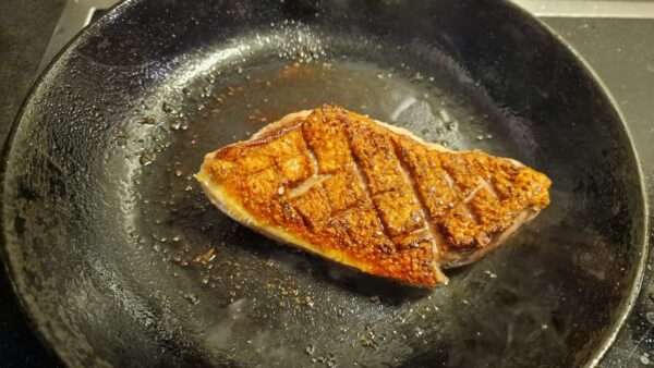 Grillezett kacsamell elősütése 2