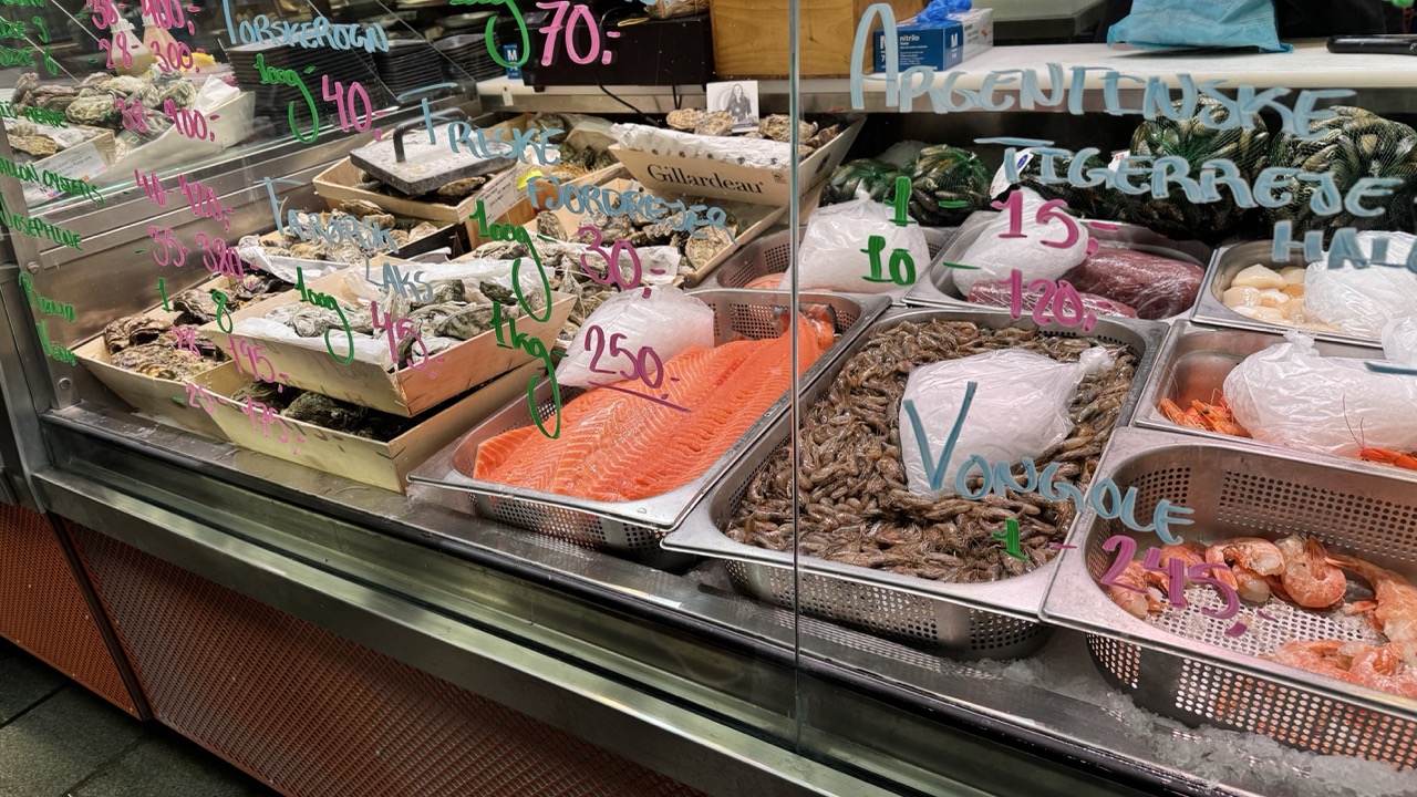 Halaspult Koppenhága TorvehallerneKBH