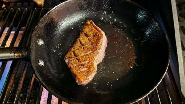 Kacsamell sütése grillen