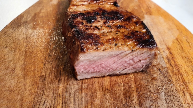 Medium hátszín steak, 8 perces sütési idő