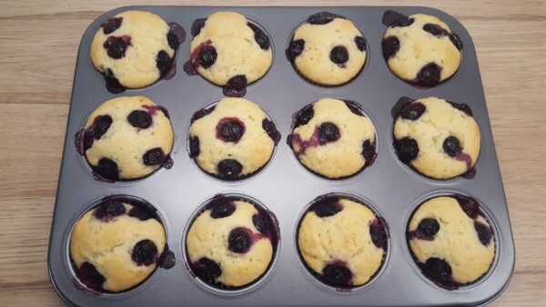 Poharas áfonyás joghurtos muffin recept 2