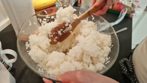Sushi rizs készítése