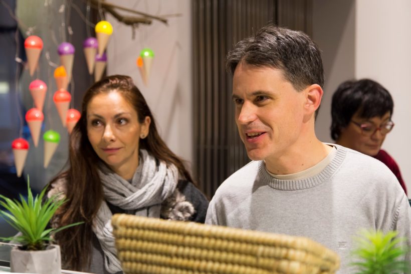 Szilágyi Balázs a Damniczki Budapest cukrászdában