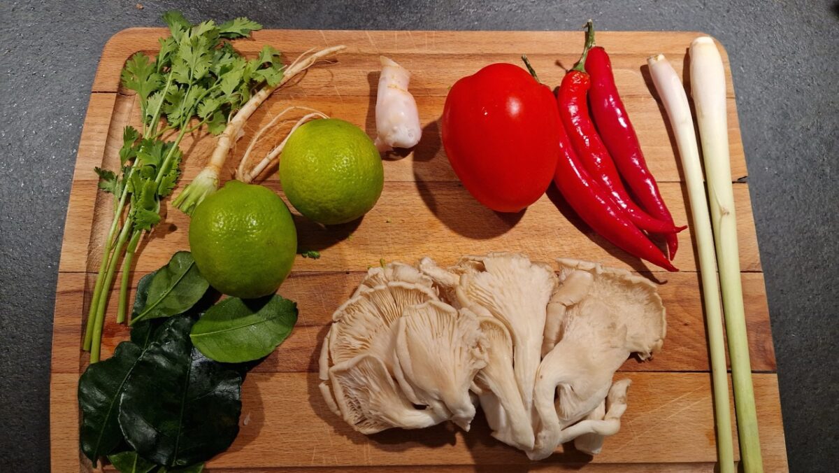 Tom yum zöldség hozzávalók